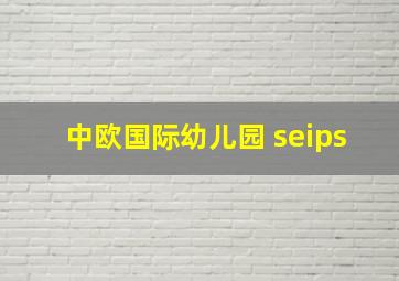 中欧国际幼儿园 seips